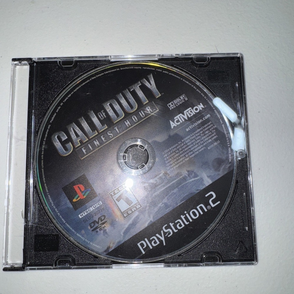 Call of Duty Finest Hour (PlayStation 2 PS2) NO TRACKING - DISC ONLY 5050‎